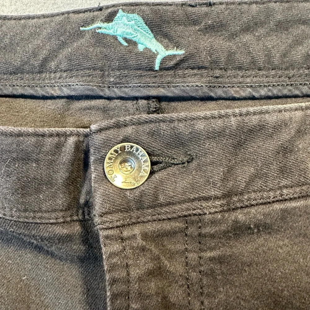 Tommy Bahama Men's Black Classic Fit Straight Leg Jeans 42x30
